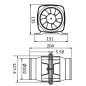 
Aspirateur ventilateur axial Hyperflow 7,6m3 12 V 
